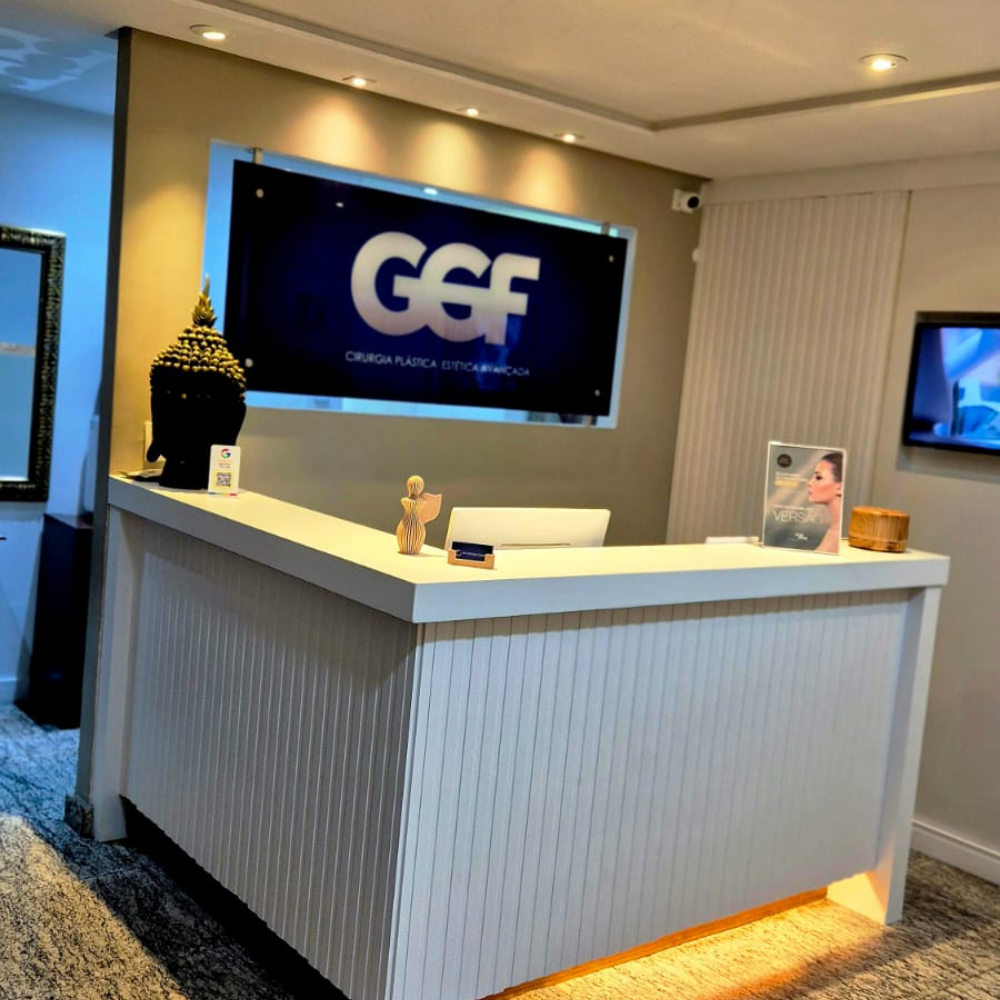 Sala de consultório da clínica do Dr. Gustavo Figueroa